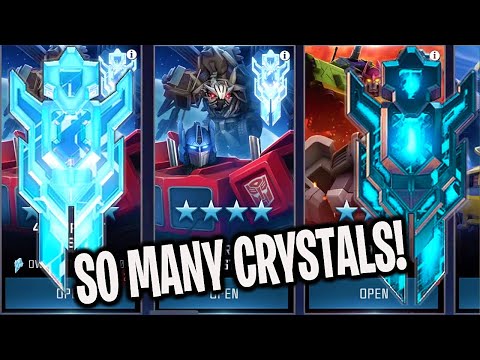 Opening SO MANY 3 & 4 Star Bot CRYSTALS! - Transformers: Forged To Fight