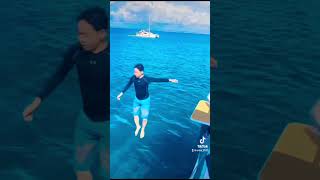 誰が海に落ちた？in沖縄