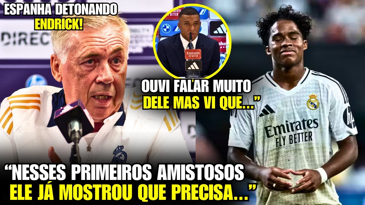 🚨 EITA! Olha o que a MÍDIA ESPANHOLA FALOU DO ENDRICK após SEUS PRIMEIROS JOGOS!