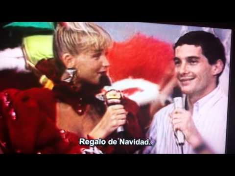 Xuxa y Senna enamorados. Especial de Navidad 1988. Besos.