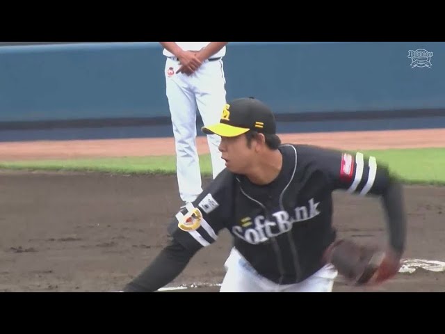 【ファーム】ホークス・重田倫明 2者連続の3球三振を奪う!! 2022年6月5日 オリックス・バファローズ 対 福岡ソフトバンクホークス