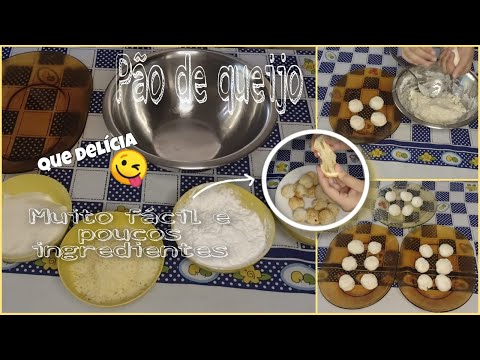 como fazer pão de queijo fácil, rápido, super gostoso e crocante