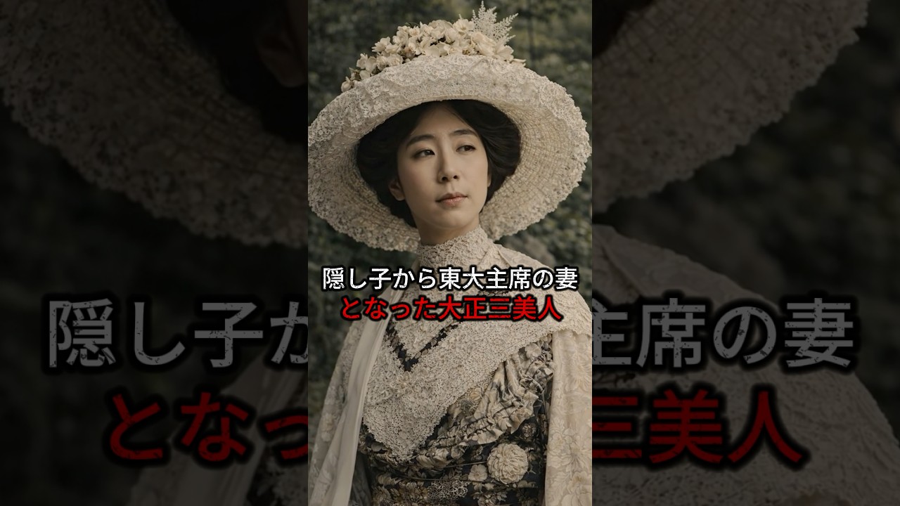 隠し子から東大主席の妻となった大正三美人。#歴史 #日本史