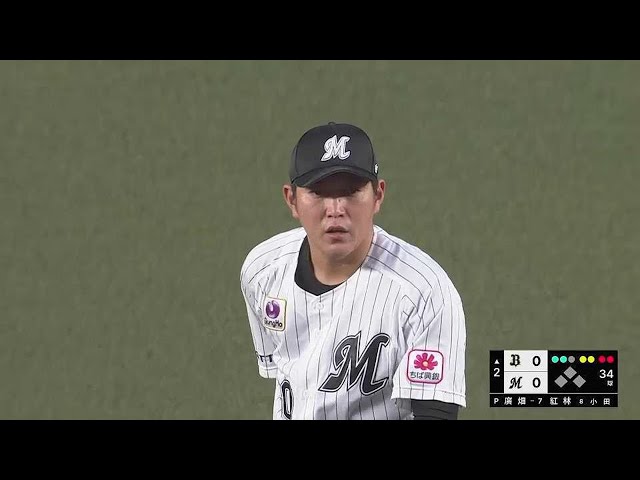 【2回表】プロ初先発!! マリーンズ・廣畑敦也 2回3奪三振無失点の好投を見せる!!  2023年5月18日 千葉ロッテマリーンズ 対 オリックス・バファローズ