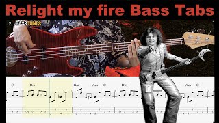 Dan Hartman  - Relight my fire BASS COVER with Tabs and Sheet