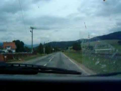 Driving road 444 in Czech Republic