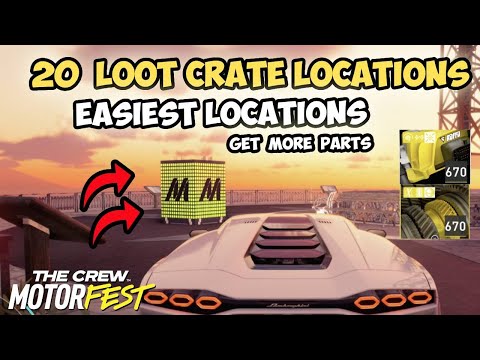20+ LOOT CRATE TREASURE LOCATIONS (FARM LEGENDARY PARTS) - The Crew Motorfest Guide