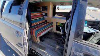 Ultimate Minivan Off-grid Camper Van Tour! Lifted Toyota Sienna - Self Converted