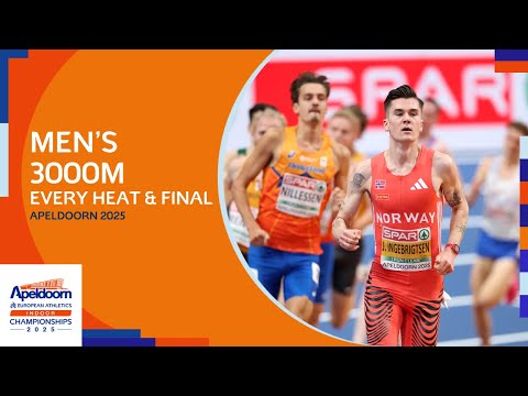 Ingebrigtsen Shines ✨ | Men’s 3000m Every Heat & Final | Apeldoorn 2025