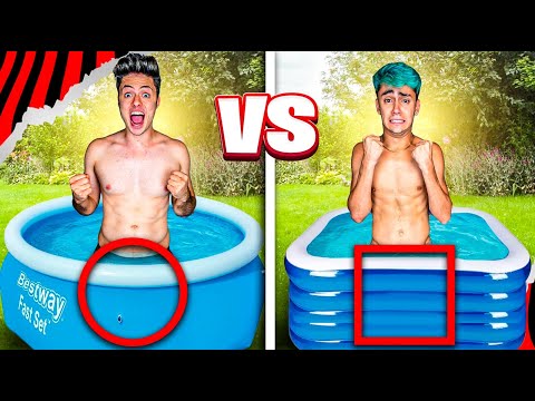 QUEM FICAR MAIS TEMPO NA PISCINA DA SUA FORMA GEOMÉTRICA, VENCE! - Desafio