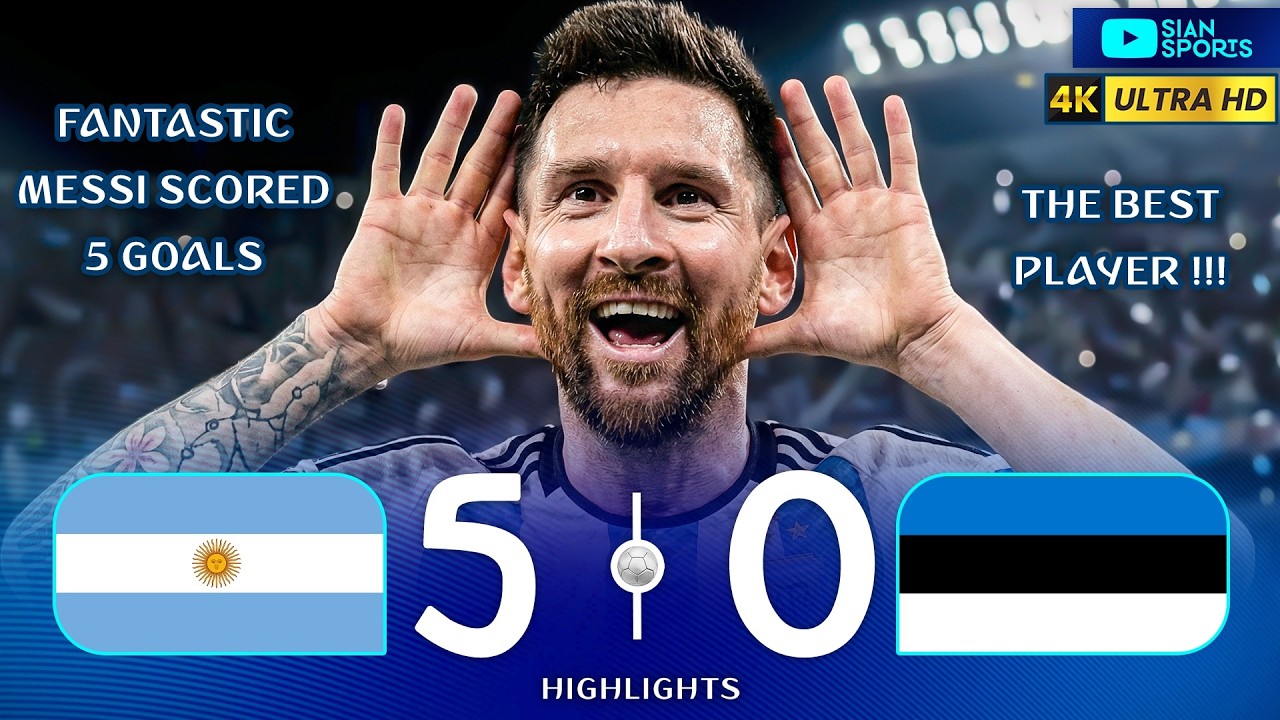 HE IS ENLIGHTENED, MESSI SCORED 5 GOALS, PUT ON A SHOW IN THE MATCH AND WAS GIVEN A STANDING OVATION