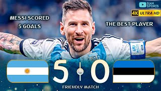 HE IS ENLIGHTENED, MESSI SCORED 5 GOALS, PUT ON A SHOW IN THE MATCH AND WAS GIVEN A STANDING OVATION
