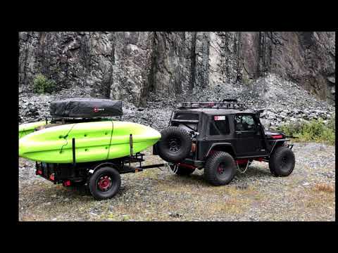 Rooftop Tent install SO EASY Overland Jeep with RTT trailer & camp cooking with the Chefs from Away