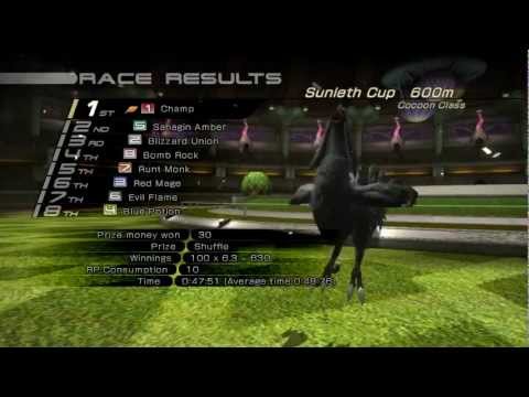 comment gagner course chocobo ff13 2