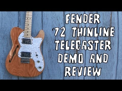 Fender '72 Telecaster Thinline Guitar Demo & Review