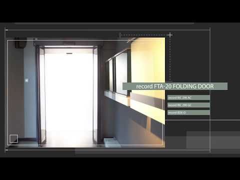 record FTA 20 automatic Folding Door