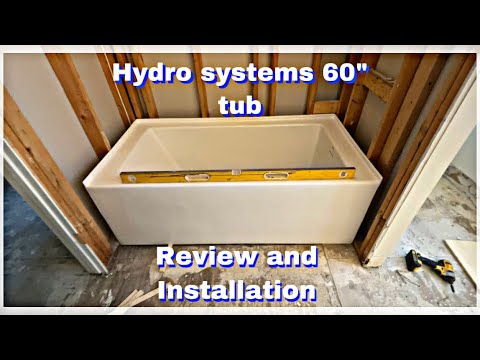Installing a HYDRO SYSTEMS 60" Alcove tub with apron