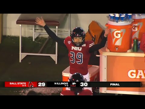 Northern Illinois Kicker’s Celebrated His Winning FG By Running Onto Ball State's Sideline