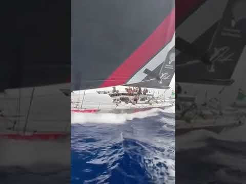 Thrilling overtake at the 2024 Rolex Middle Sea Race.@RolexMiddleSeaRace_