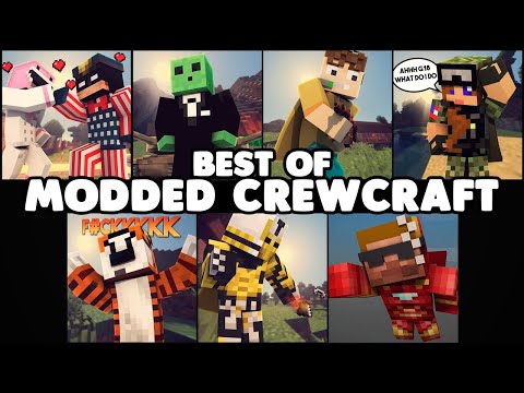 Best of Modded CrewCraft! (Funny Moments Montage)