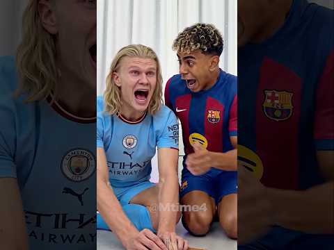 Yamal Hit Haaland’s Hand by Accident 🔨😱 #football #haaland #parody