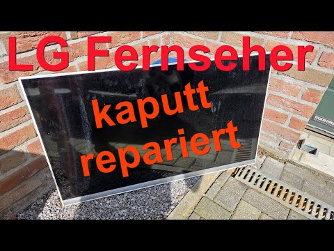 LG TV reparieren ? Netzteil Platine Tipps zum tauschen und dann Displayschaden !