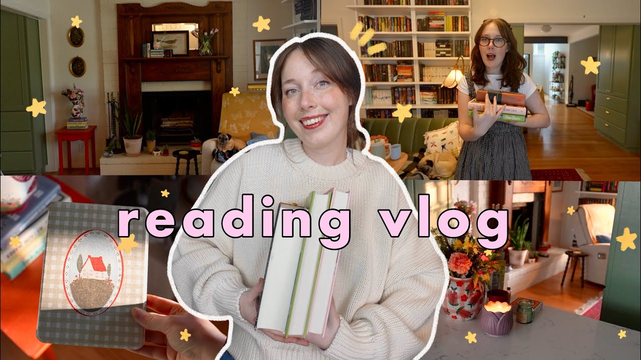 tackling my 225 book physical TBR - reading vlog (3 books and 1000+ pages) 📚✨