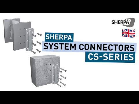 SHERPA System Connector CS - For direct connections between wooden structures and steel or concrete