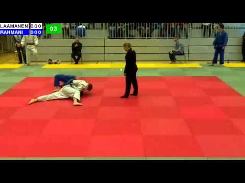 Judo U21 SM 2014: M21-81: LAAMANEN - RAHMANI