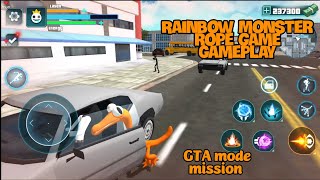 Rainbow monster rope game GTA mode gameplay mission walkthrough game review