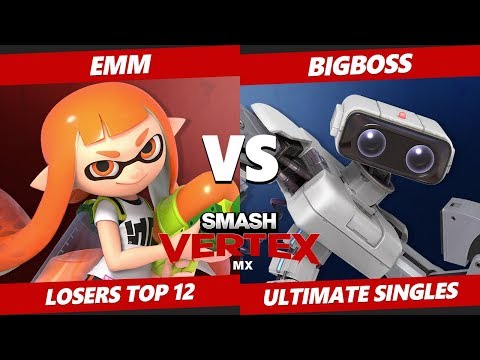 Smash Vertex Losers Top 12 - BigBoss (ROB) Vs. Emm (Inkling, Wario) Smash Ultimate - SSBU
