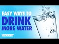 10 QUICK & SIMPLE WAYS TO DRINK MORE WATER!