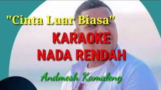 Download lagu Karaoke - Cinta Luar Biasa || NADA RENDAH || andmesh  Musik mp3