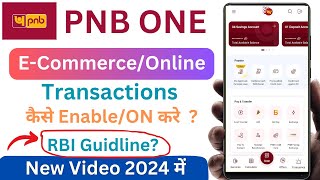 how to enable ecom transactions in pnb | how to enable pnb debit card for online transaction 👈👈