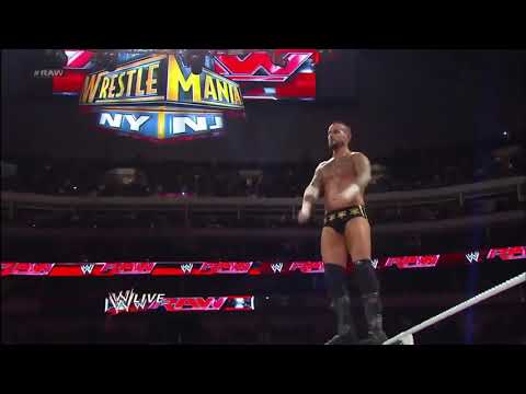 John Cena hurricanrana to CM Punk - WWE RAW 2/25/2013