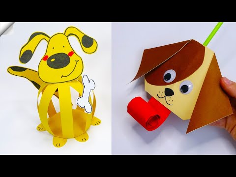 Origami DOG easy DIY paper crafts