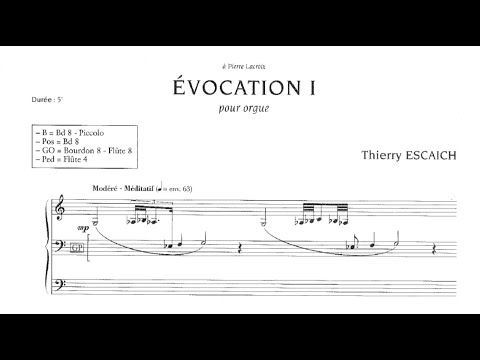 Thierry Escaich - Évocation 1 for organ [score video]