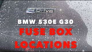 BMW 5 Series G30 Fuse Box Locations