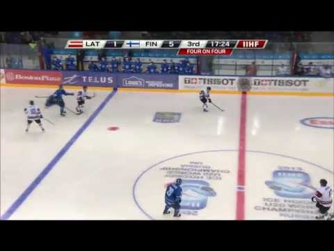 Latvia-Finland 1-5 - 2013 IIHF Ice Hockey U20 World Championship
