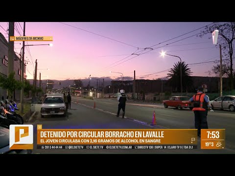 Joven DETENIDO en Lavalle por conducir BORRACHO y de forma TEMERARIA