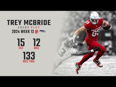 Trey McBride Week 12 Replay: Every Target and Catch @ Seattle Seahawks