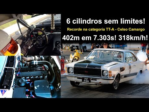 Opala 6 cil turbo - 318km/h em 7.303s! Recorde na categoria TT - Celso Camargo