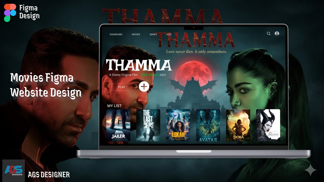 Figma Movie Website Design | Modern Film & OTT Platform UI/UX Tutorial