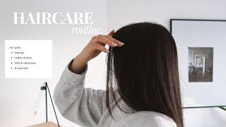 Haircare Routine 2023 | long, healthy & thick hair | aesthetic & realistic routine | Irida