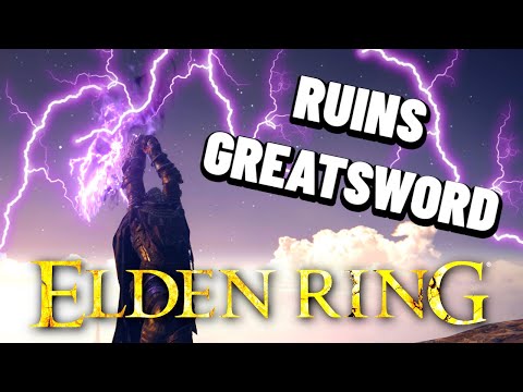Elden Ring: Ruins Greatsword Build (Weapon Showcase)