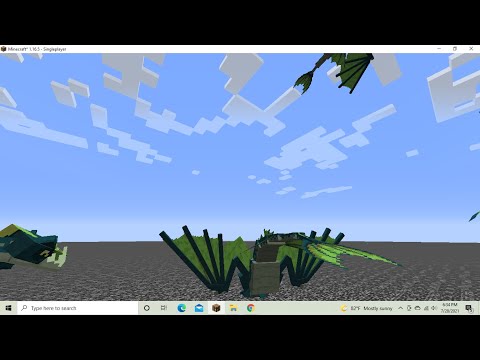 Flying Naga Vs Mutant Monsters - In Minecraft