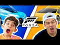 BUGATTI vs LAMBORGHINI RACE with my Brother Alex In Forza Motorsport 7