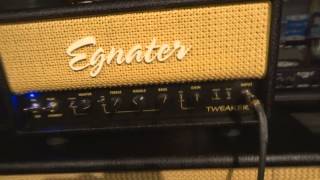 Video thumbnail for Egnater Tweaker 15 watt amp in high gain solo mode by jake smith
