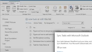 CGNET Tutorials - Synchronizine SharePoint Tasks with Outlook