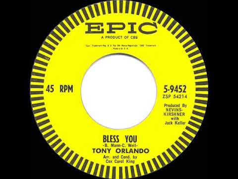 1961 HITS ARCHIVE: Bless You - Tony Orlando